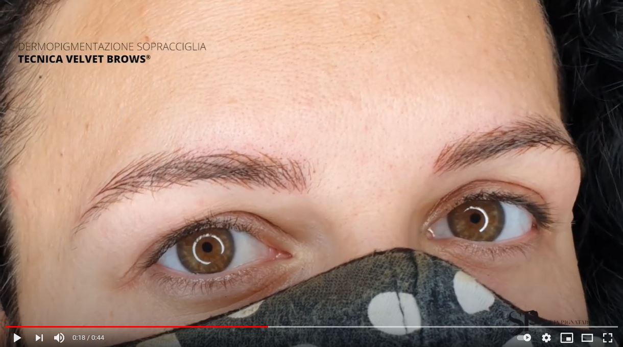 sopracciglia tecnica velvet brows dermopigmentazione