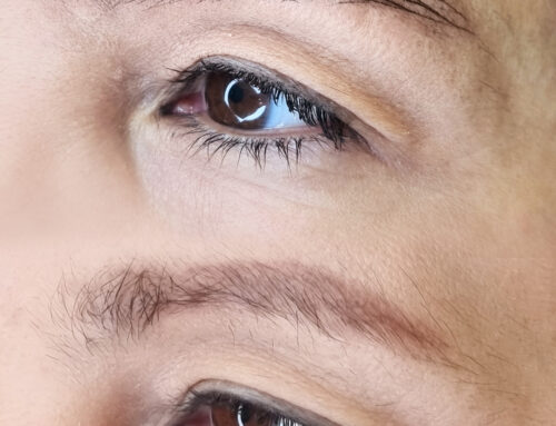Sopracciglio iperrealistico, tecnica Velvet Brows: copertura di un vecchio tatuaggio realizzato da un altro operatore